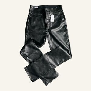 GAP Sleek Black Faux Leather Pant